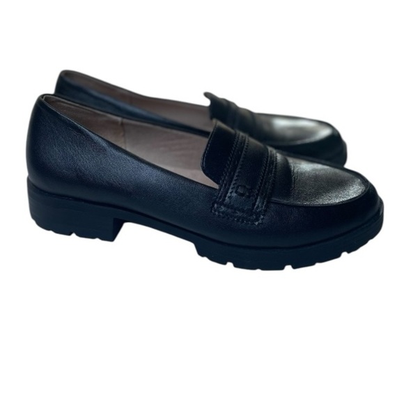 Life Stride London Black Faux Leather Penny Loafers - Picture 1 of 9